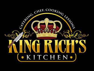 King Rich’s Kitchen logo design by DreamLogoDesign