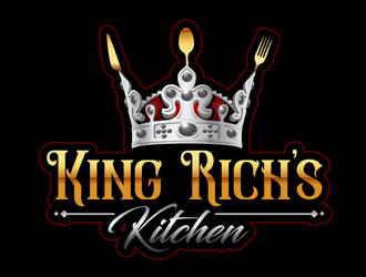 King Rich’s Kitchen logo design by DreamLogoDesign