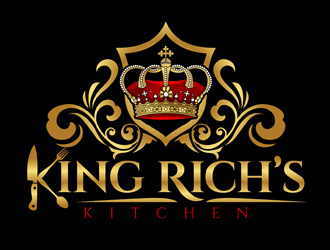 King Rich’s Kitchen logo design by DreamLogoDesign