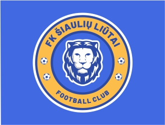 FK ŠIAULIŲ LIŪTAI logo design by Mardhi