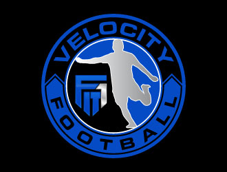 Fit 1 Velocity Football logo design by daywalker