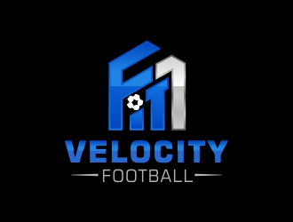 Fit 1 Velocity Football logo design by AnandArts