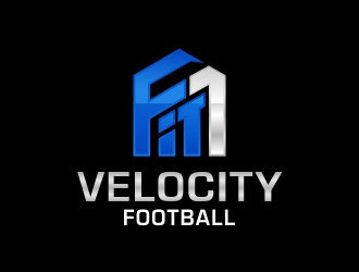 Fit 1 Velocity Football logo design by AnandArts