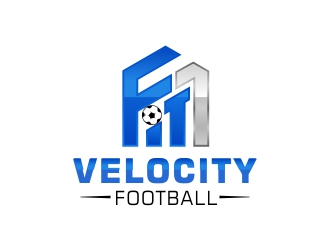 Fit 1 Velocity Football logo design by AnandArts