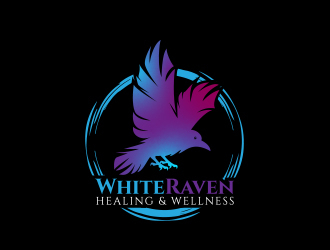 White Raven Healing & Wellness logo design by MarkindDesign
