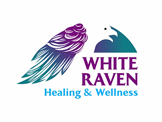 White Raven Healing & Wellness logo design by gitzart