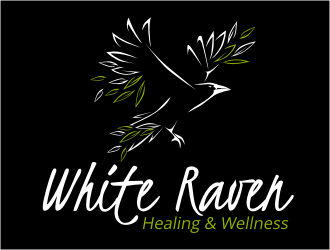 White Raven Healing & Wellness logo design by rgb1
