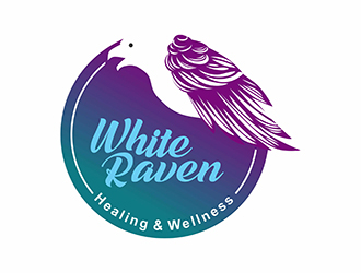 White Raven Healing & Wellness logo design by gitzart