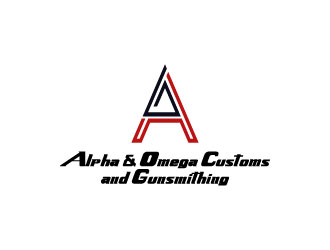 Alpha &amp; Omega Customs and Gunsmithing logo design by aryamaity