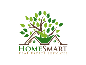 Home Smart Real Estate Services logo design by MarkindDesign