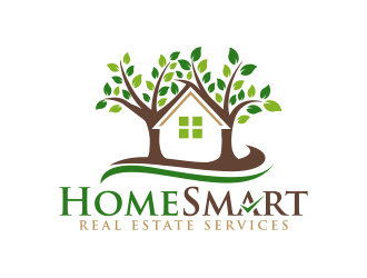 Home Smart Real Estate Services logo design by MarkindDesign