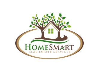 Home Smart Real Estate Services logo design by MarkindDesign