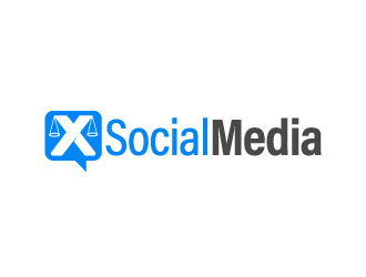 X Social Media logo design by pixalrahul