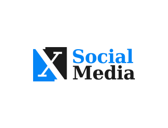 X Social Media logo design by lexipej