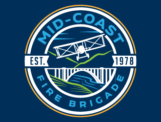 Mid-Coast Fire Brigade  logo design by jaize