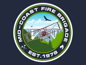 Mid-Coast Fire Brigade  logo design by Cekot_Art