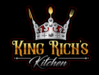 King Rich’s Kitchen logo design by DreamLogoDesign