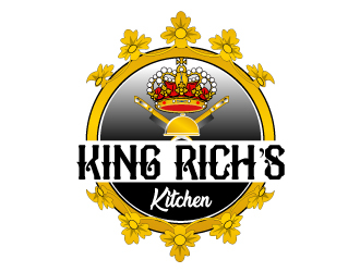 King Rich’s Kitchen logo design by Suvendu