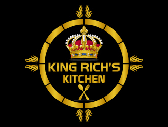King Rich’s Kitchen logo design by Suvendu