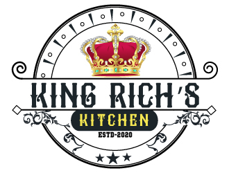 King Rich’s Kitchen logo design by Suvendu