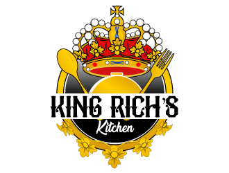 King Rich’s Kitchen logo design by Suvendu