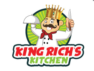 King Rich’s Kitchen logo design by Suvendu