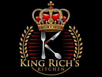 King Rich’s Kitchen logo design by Suvendu