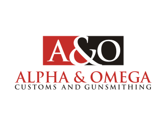 Alpha & Omega Customs and Gunsmithing logo design by rief