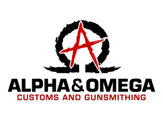 Alpha & Omega Customs and Gunsmithing logo design by jaize
