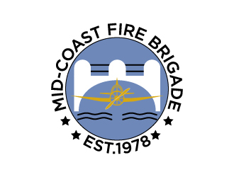 Mid-Coast Fire Brigade  logo design by pilKB