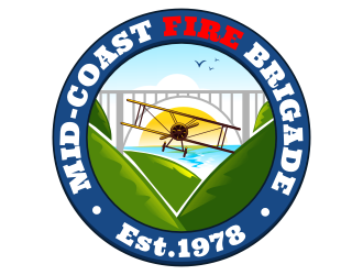 Mid-Coast Fire Brigade  logo design by rgb1