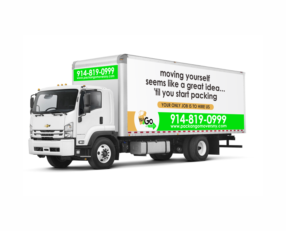 Pack & Go Movers  logo design by mutafailan