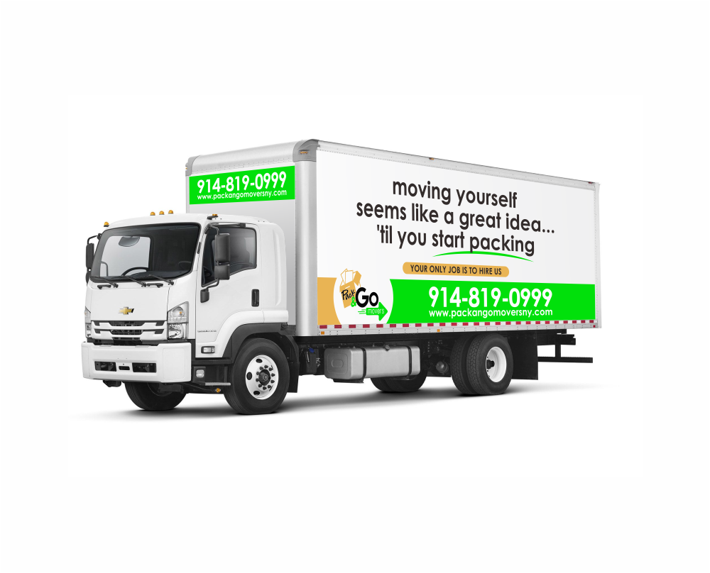 Pack & Go Movers  logo design by mutafailan