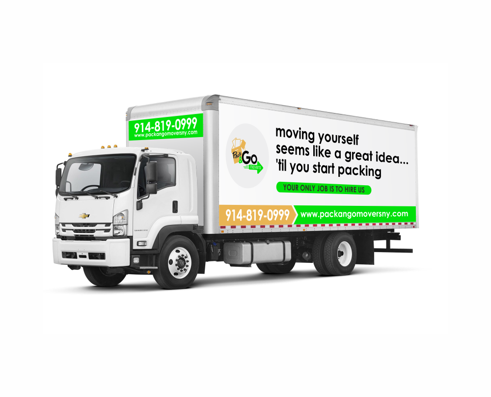 Pack & Go Movers  logo design by mutafailan