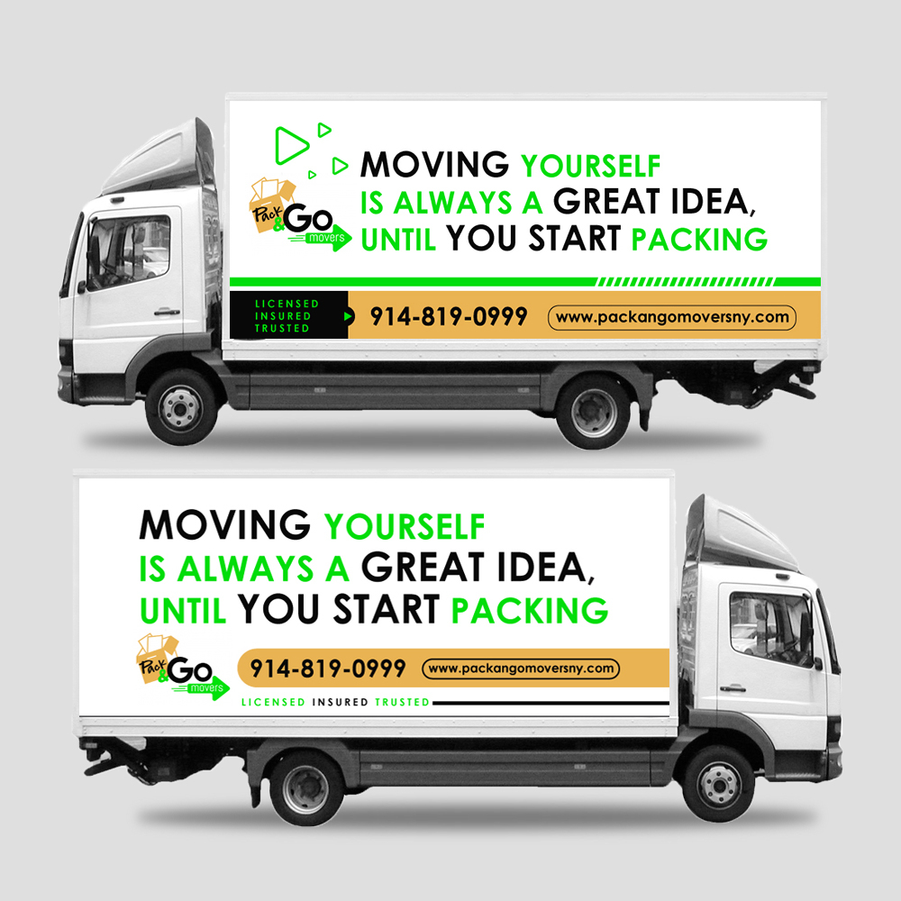 Pack & Go Movers  logo design by yans