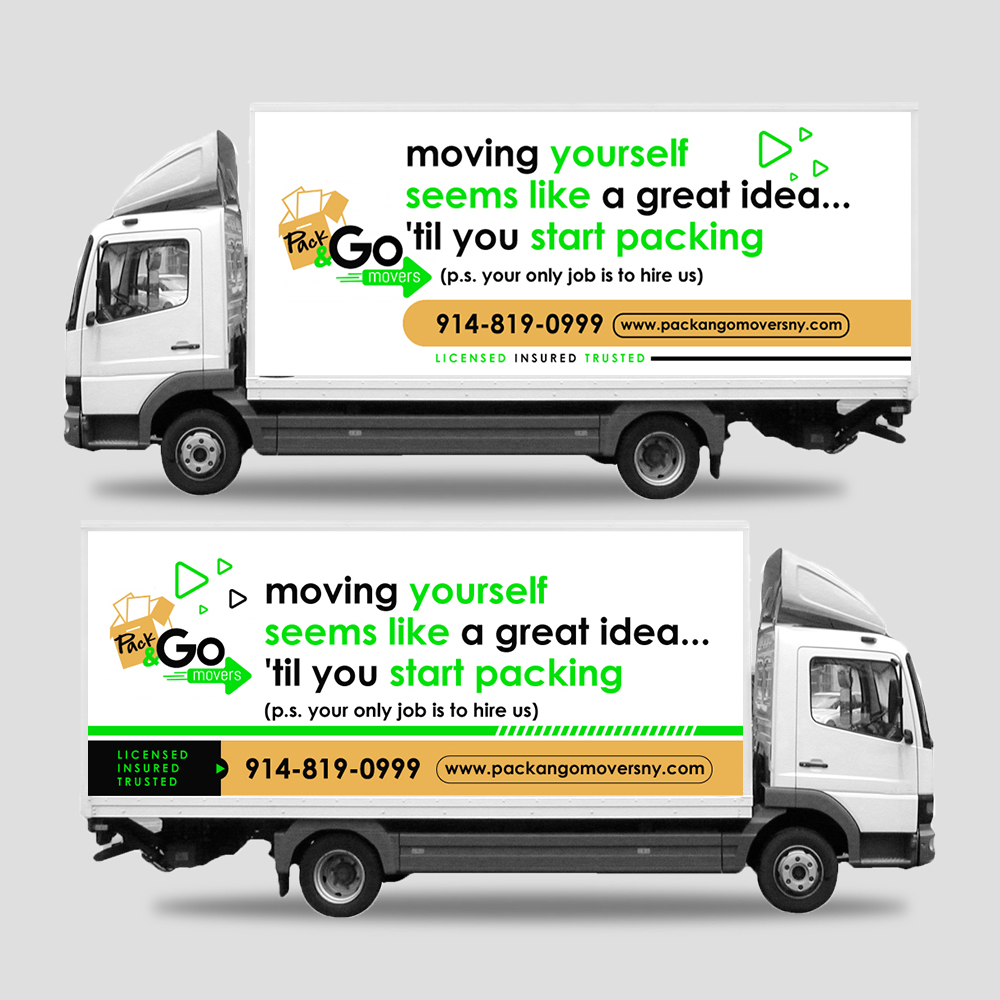 Pack & Go Movers  logo design by yans