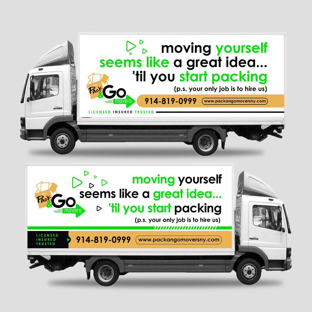 Pack & Go Movers  logo design by yans