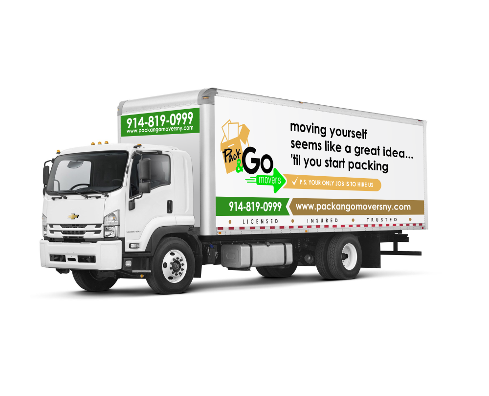 Pack & Go Movers  logo design by mutafailan