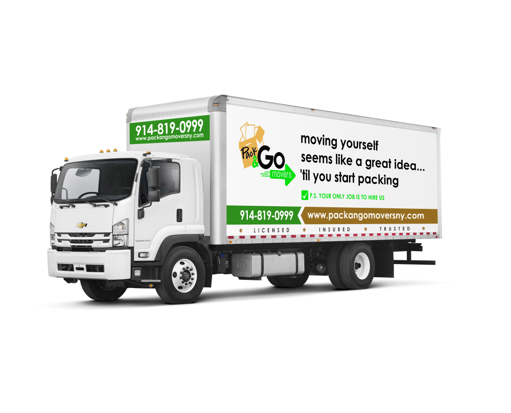 Pack & Go Movers  logo design by mutafailan