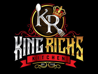 King Rich’s Kitchen logo design by REDCROW