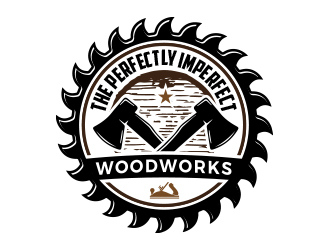 The Perfectly Imperfect Woodworker logo design by MarkindDesign