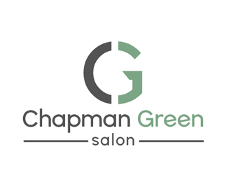 Chapman Green Salon logo design by Roma