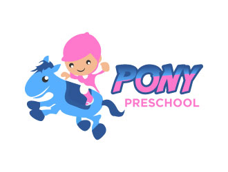 Pony preschool logo design by bayudesain88