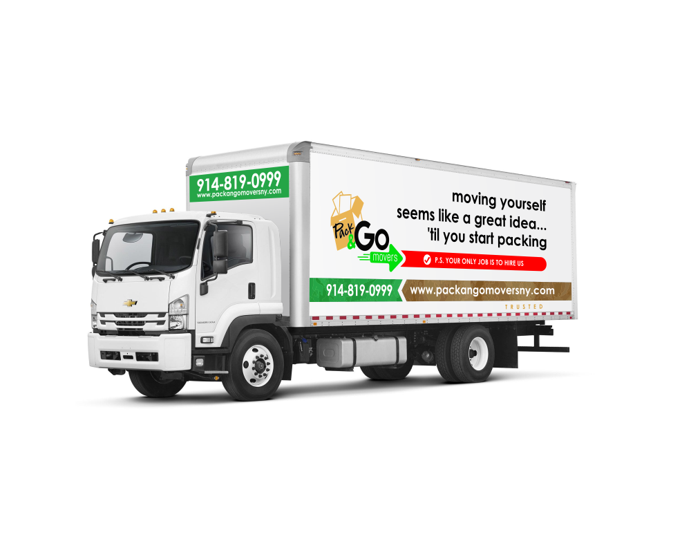 Pack & Go Movers  logo design by mutafailan