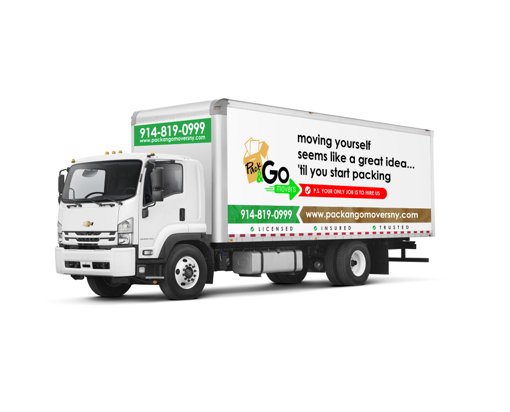 Pack & Go Movers  logo design by mutafailan