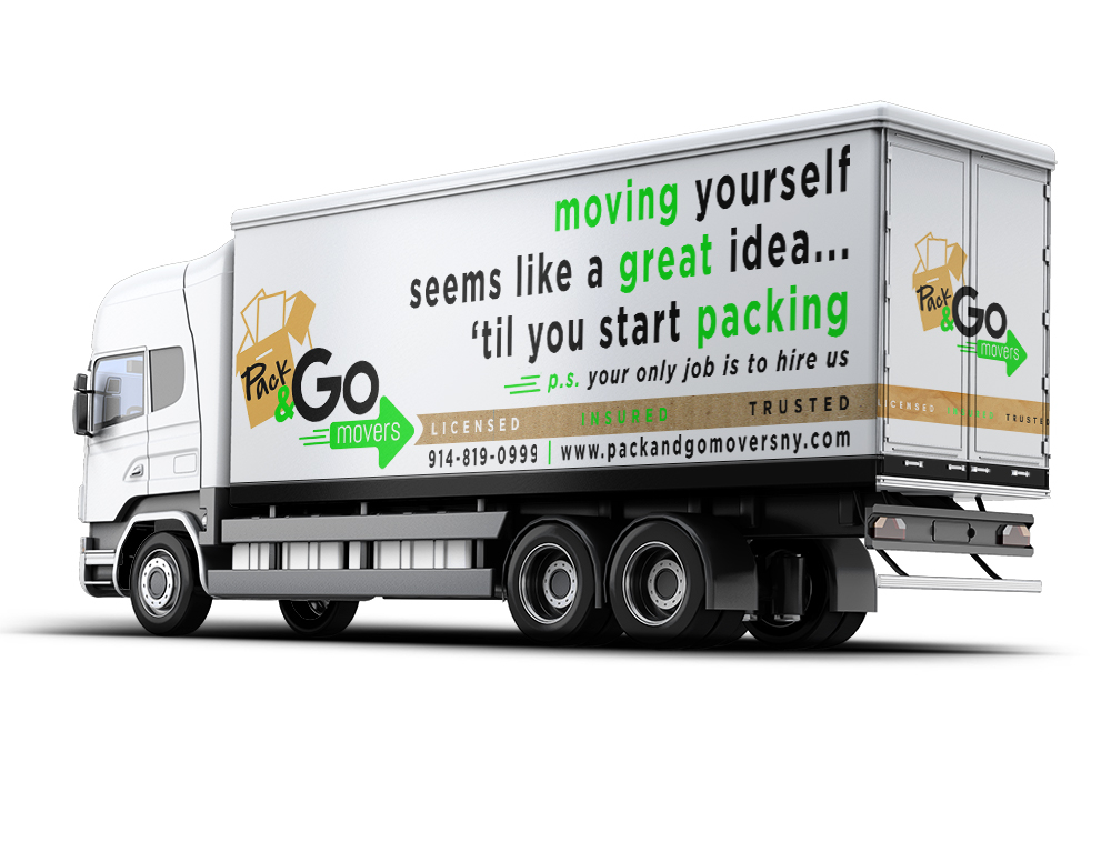 Pack & Go Movers  logo design by Niqnish