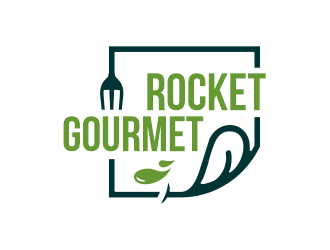 Rocket Gourmet logo design by Gwerth