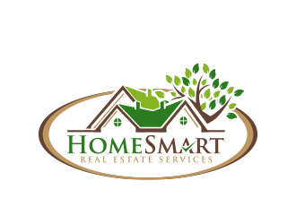 Home Smart Real Estate Services logo design by MarkindDesign