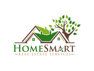 Home Smart Real Estate Services logo design by MarkindDesign