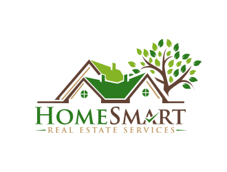 Home Smart Real Estate Services logo design by MarkindDesign
